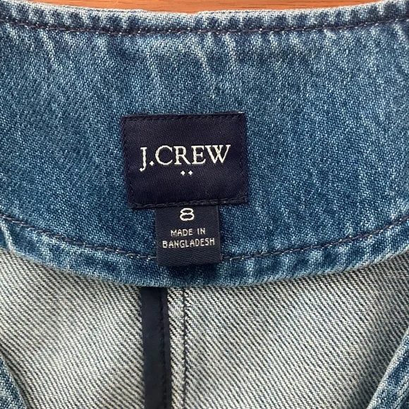 J. Crew Classic Blue Denim Vest - Picture 2 of 4